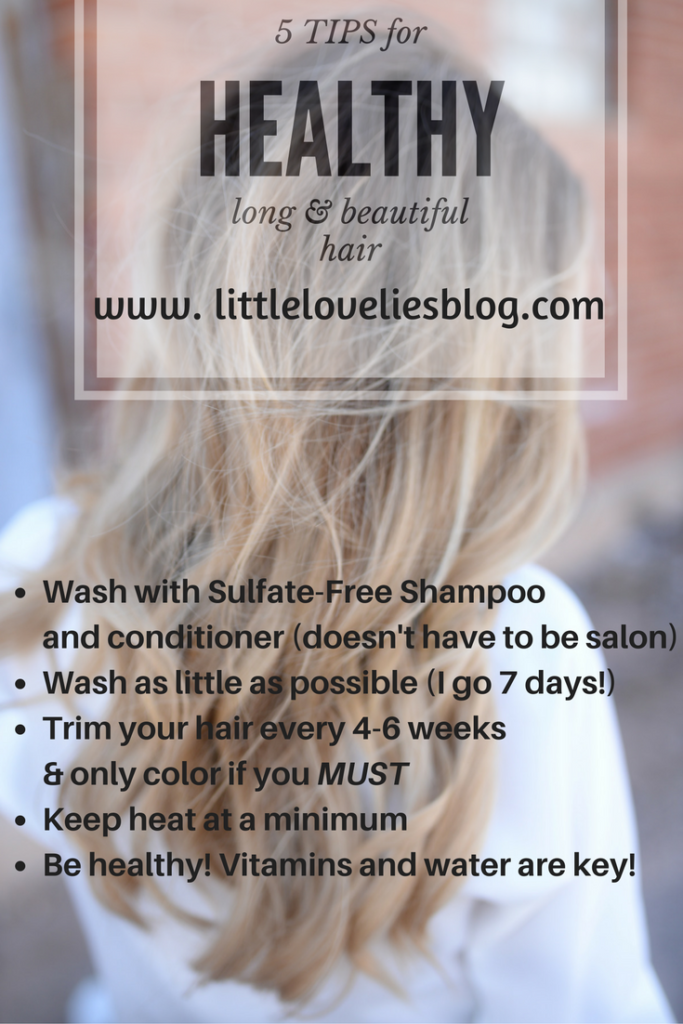 tips for healthy beautiful and long hair