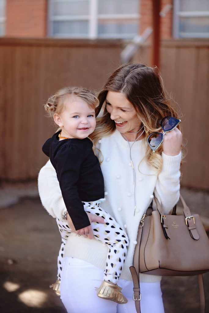 how to wear white on white, even as a mom! find affordable options for wearing a white on white outfit for winter!