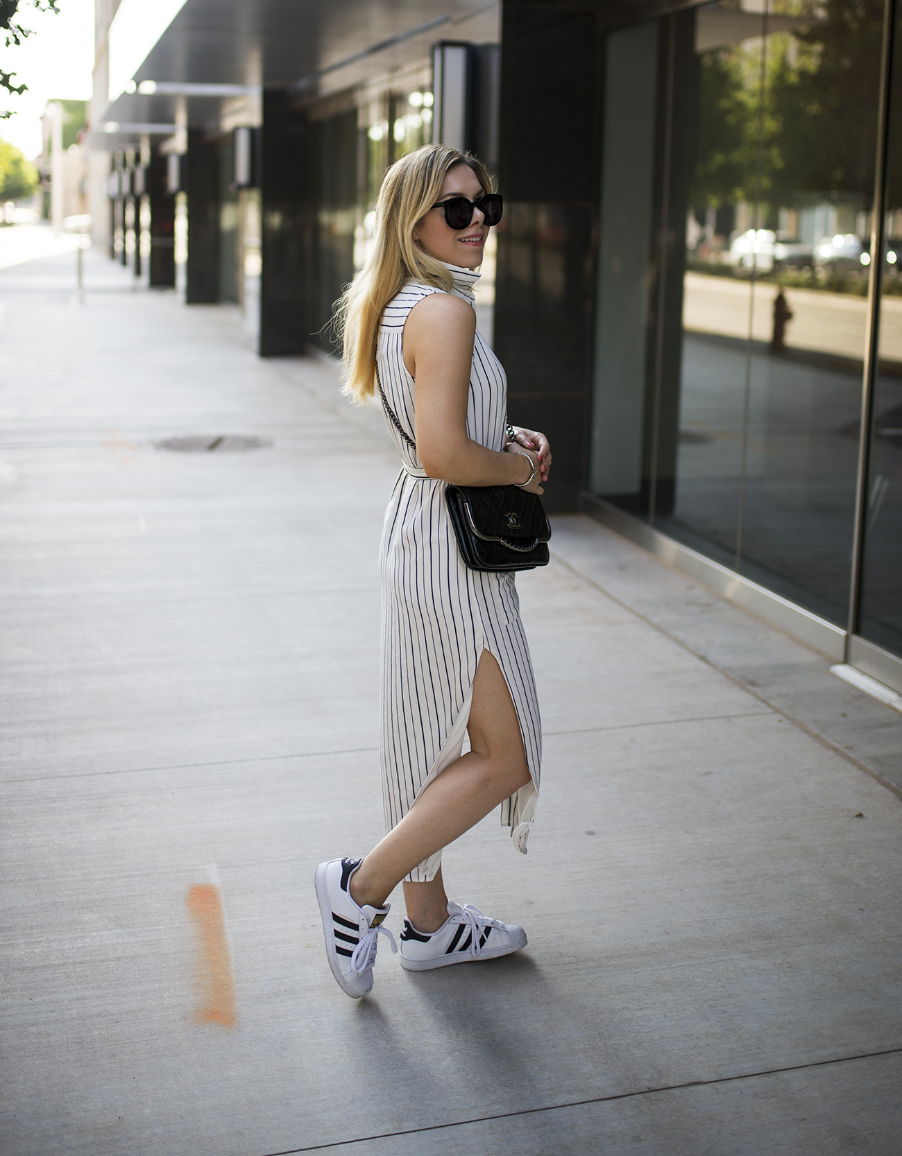 adidas superstar and dress