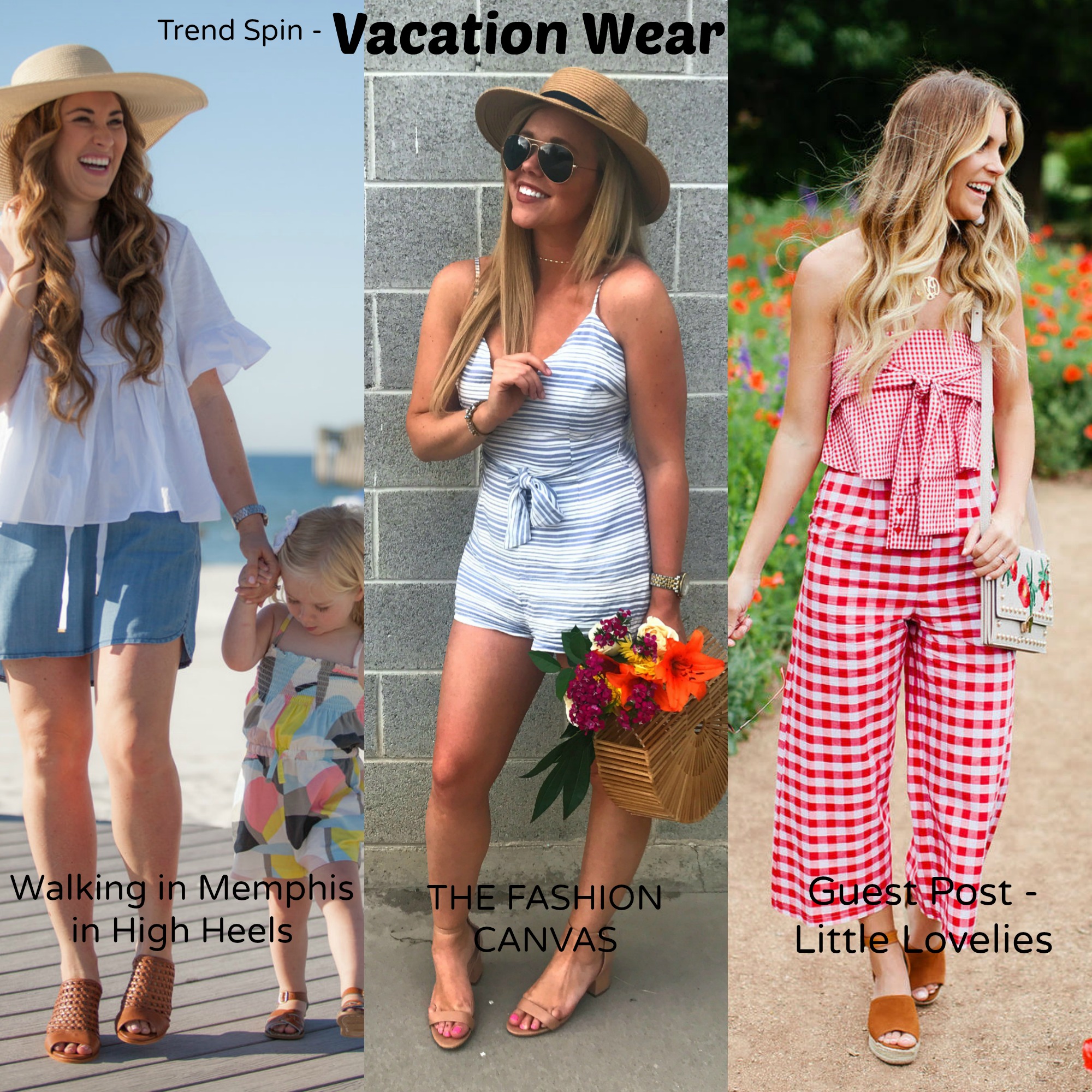 vacation wear from 3 different bloggers