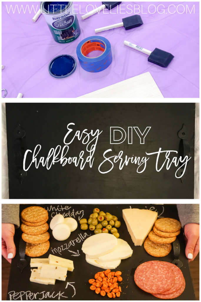 Easy DIY Chalkboard Serving Tray Ashlee Nichols