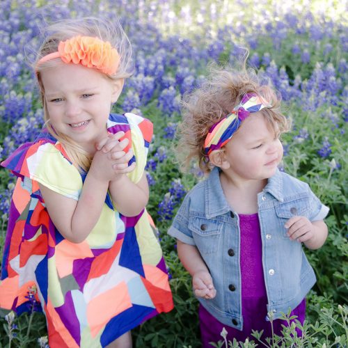 Texas Bluebonnets in the Spring with Crazy 8 Kids and Toddler Trends and Clothing