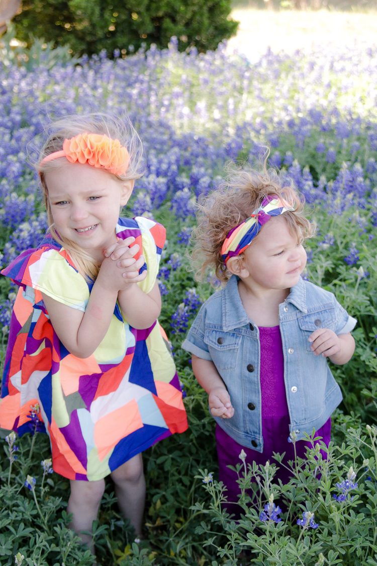 Texas Bluebonnets in the Spring with Crazy 8 Kids and Toddler Trends and Clothing