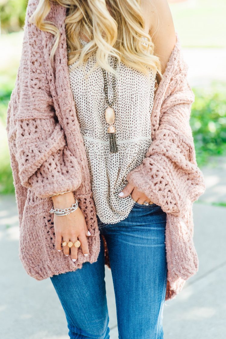 free people chunky blanket sweater cardigan