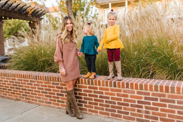 What to Wear for Thanksgiving // Moms and Kids // Nordstrom Topshop and Tucker + Tate