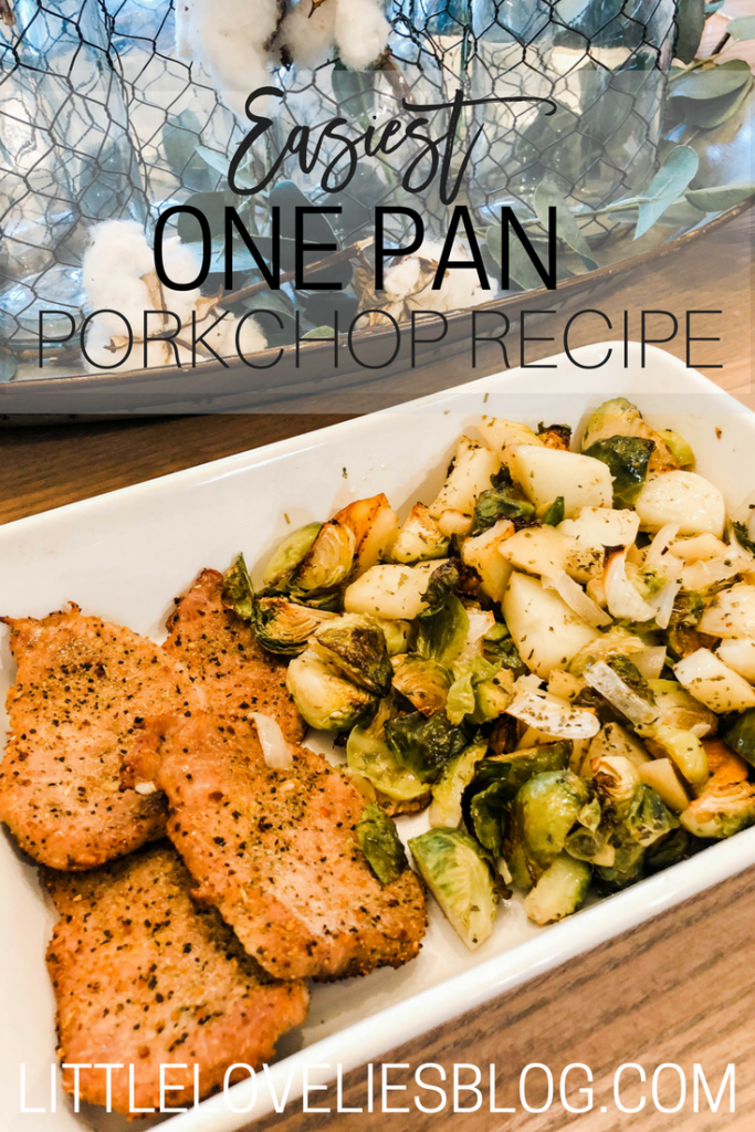 simple one pan porkchop recipe - easy recipes - healthy recipes - paleo - whole foods