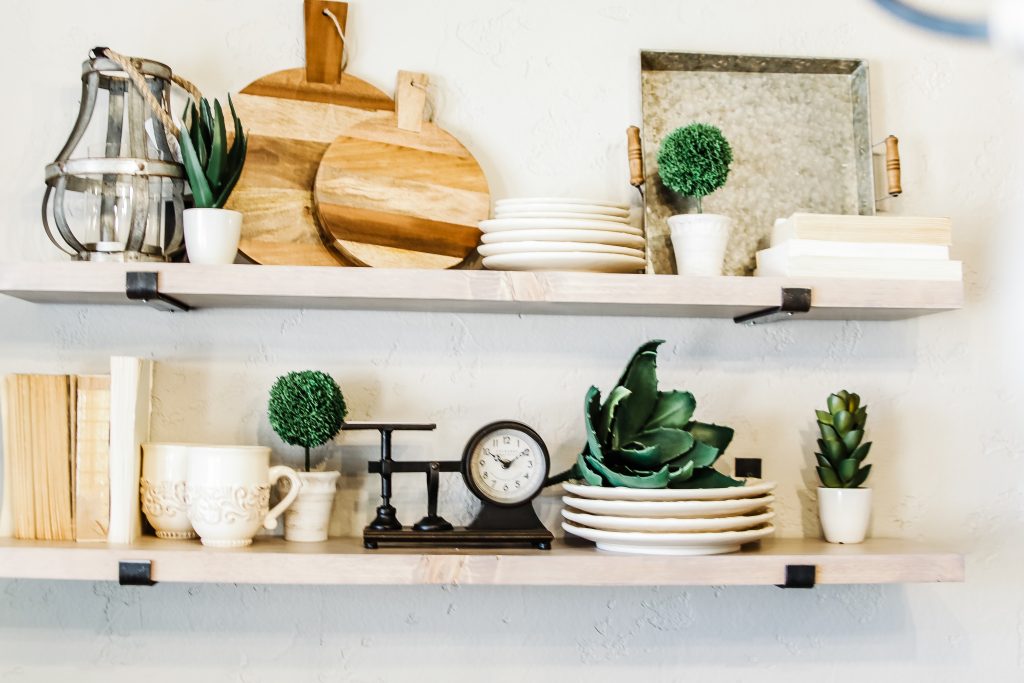 Farmhouse Style Light & Airy Kitchen Makeover Breakfast Nook Dining Area