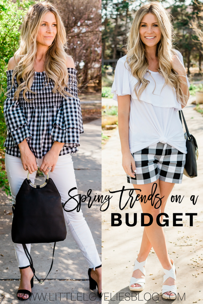 spring trends on a budget, gingham from daytime to date night