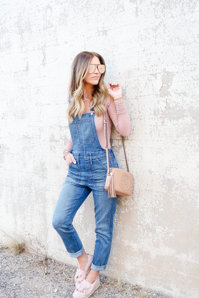 Madewell Skinny Overalls in Kemp Wash