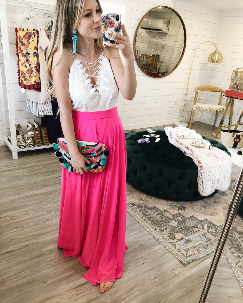 A Walk To Remember Pink Maxi Skirt