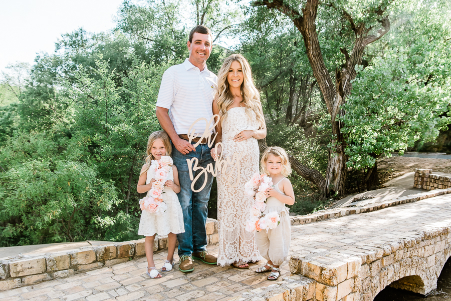 family photos neutral dresses