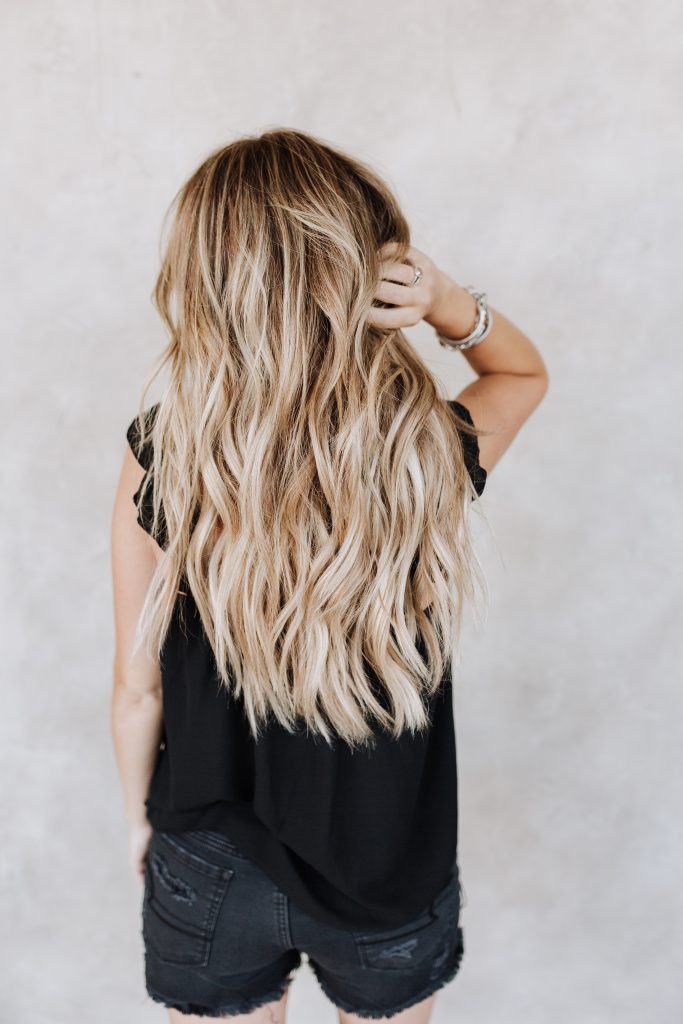 hair color balayage baby lights blonde brown