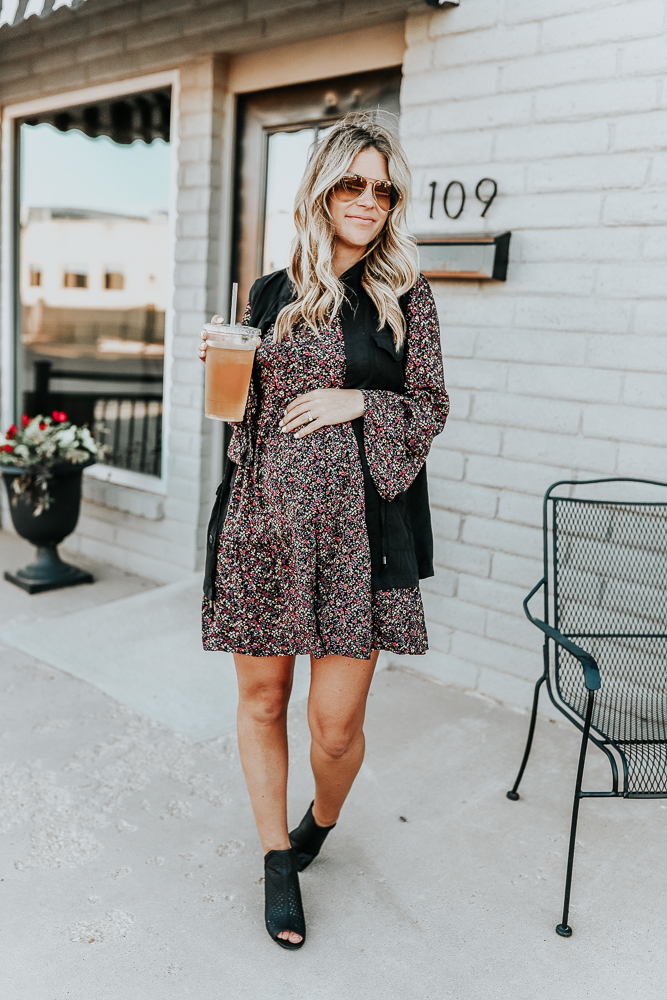 How to Style a Fall Floral Dress 3 Ways - Ashlee Nichols