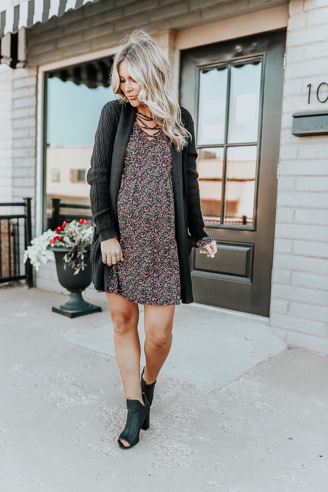 JCPenney - We are loving the fall florals on this dress!