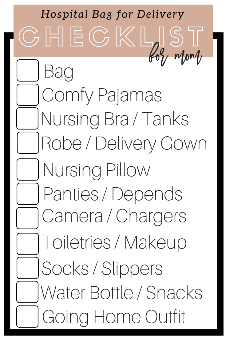 WHAT YOU REALLY NEED FOR YOUR HOSPITAL BAG + PRINTABLE CHECKLIST