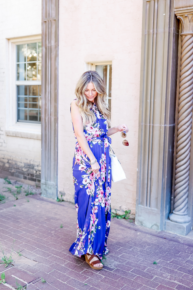 Jcpenney blue shop and white dress